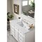 James Martin Vanities Bristol 48in Single Vanity, Bright White w/ 3 CM Eternal Jasmine Pearl Quartz Top 157-V48-BW-3EJP - alternate 3
